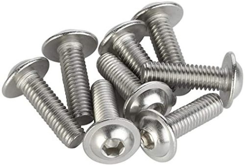 Button head hex socket screw with flange DIN 7380-FL A2 M8x10