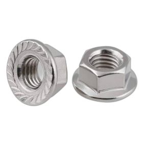 Hex flange nut with serration DIN 6923~ A2 M10