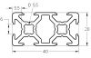 Bosch komp. hliníkový Profil 20 x 40 mm, drážka 6