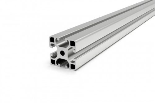 Item komp. Hliníkový profil 40 x 40 mm vyľahčený, šírka drážky 8mm (na mieru)