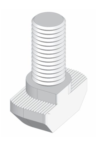 B8 skrutka s kladivovou hlavou M6x16