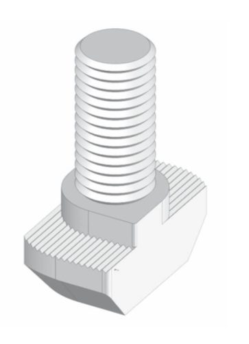 B8 skrutka s kladivovou hlavou M6x25