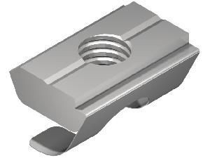 B10 matica do posunná matica do drážok 20x13,8x5,3 mm, M8, drážka 10