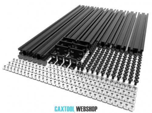 AM8 3D hliníkový rám tlačiarne - Anet A8 upgrade (prírodný hliník)