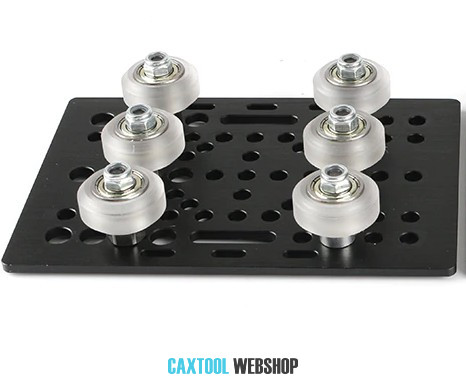 V-Slot gantry set - univerzálny 2020-2080mm - Delrin (6ks koleisko)