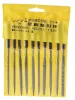 Needle files set 4x160mm (10pcs)