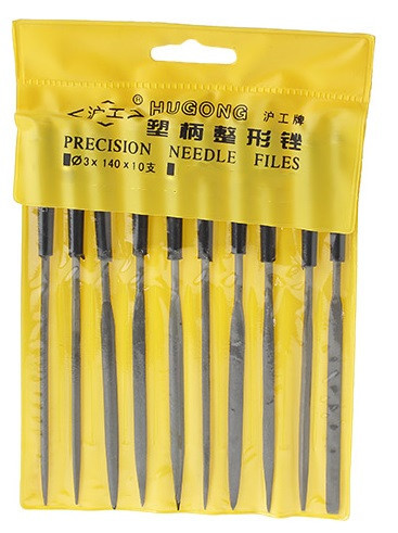 Needle files set 5x180mm (10pcs)
